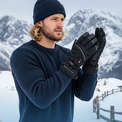 TTD® Verwarmde Handschoenen Deluxe - PU Leer - Verwarmde Wanten - M