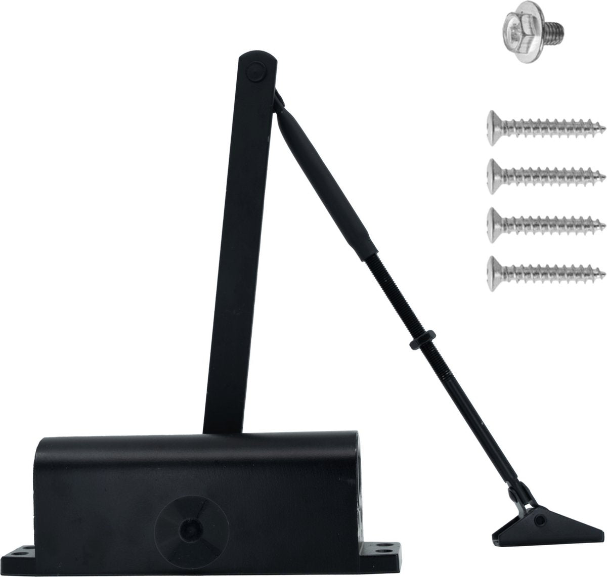 Gtrise Verstelbare Deurdranger voor Binnen & Buiten – Medium -Deurveer – Deursluiter - t/m 60KG –Hardmetaal 1x