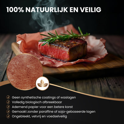 TTD® Butcher Paper XXL - 53 meter - Professioneel 100% Natuurlijk Slagerspapier van Houtpulp - BBQ Accesoires - Barbecue - Houtvezels - Ongecoat Slagerspapier
