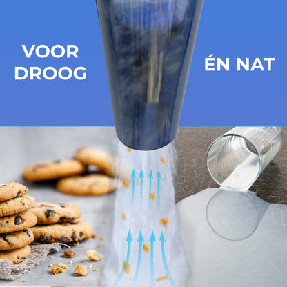 TTD® Premium Autostofzuiger Draadloos - Extra Krachtig 14.000 Pa - Nat & Droog - Inclusief Premium HEPA-filter - Draadloze Kruimelzuiger - Stofzuiger voor Auto - Handstofzuiger - Kruimeldief