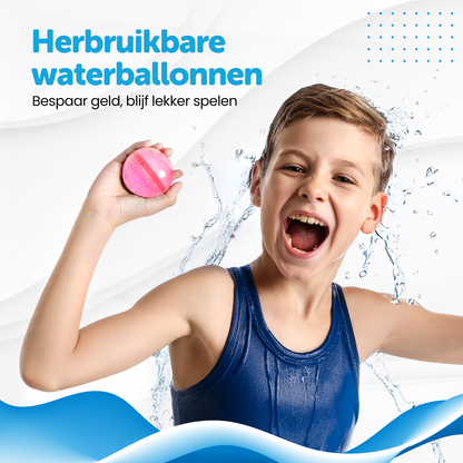 TTD® Herbruikbare Waterballonnen Zelfsluitend - 6 Stuks - 16 Magneten - Zachte Siliconen - Milieuvriendelijk - Voor Kinderen en Volwassenen