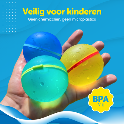 TTD® Herbruikbare Waterballonnen Zelfsluitend - 6 Stuks - 16 Magneten - Zachte Siliconen - Milieuvriendelijk - Voor Kinderen en Volwassenen