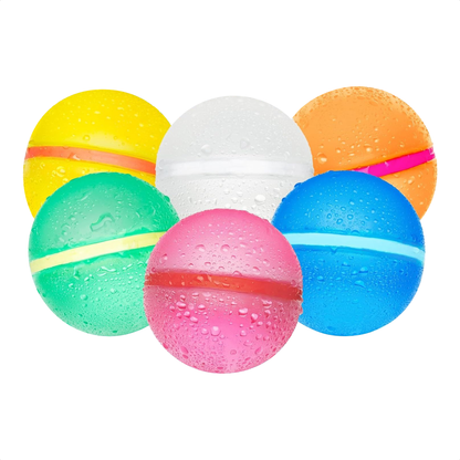TTD® Herbruikbare Waterballonnen Zelfsluitend - 6 Stuks - 16 Magneten - Zachte Siliconen - Milieuvriendelijk - Voor Kinderen en Volwassenen