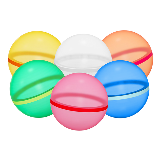 TTD® Herbruikbare Waterballonnen Zelfsluitend - 6 Stuks - 16 Magneten - Zachte Siliconen - Milieuvriendelijk - Voor Kinderen en Volwassenen