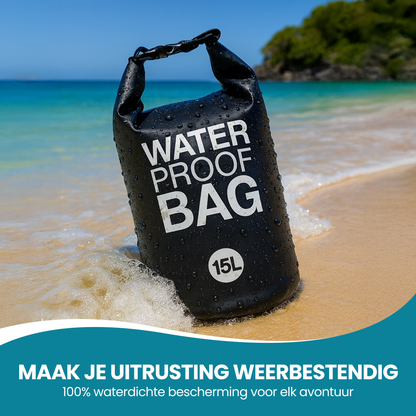 TTD® Waterdichte Tas - Waterproof Drybag - Opberg Zak - 15 L - Outdoor Tas - Zwart
