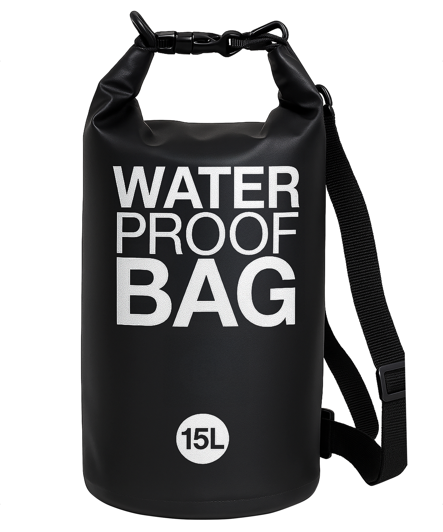 TTD® Waterdichte Tas - Waterproof Drybag - Opberg Zak - 15 L - Outdoor Tas - Zwart