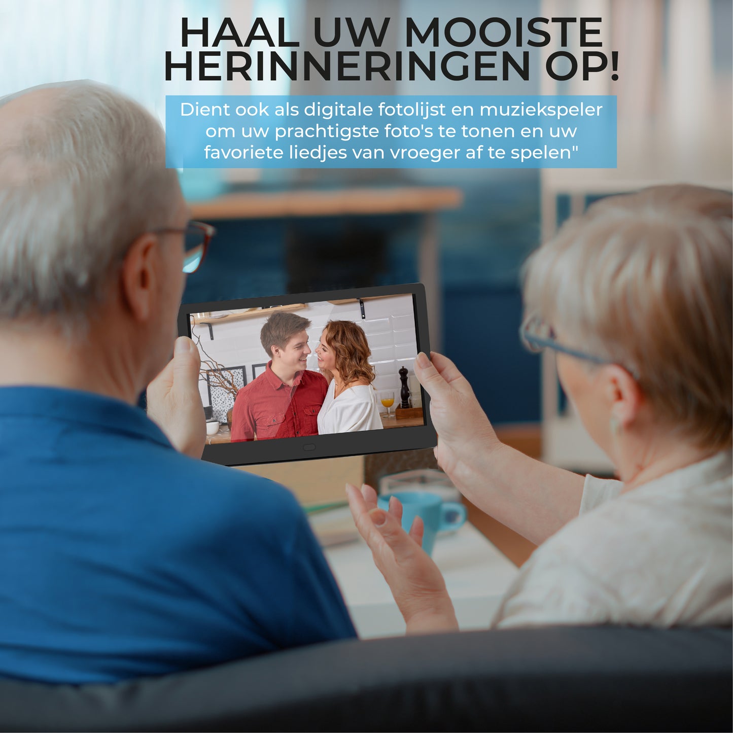 TTD® Dementieklok XXL 10 Inch met Extra Lange Kabel – Kalenderklok met Dag, Datum & Weer – Analoge & Digitale Weergaves – 20 Wekkers en 3 Medicijnalarmen - Wi-Fi – Voor Ouderen, Slechtzienden, Senioren en Alzheimer – Automatische Tijdsynchronisatie