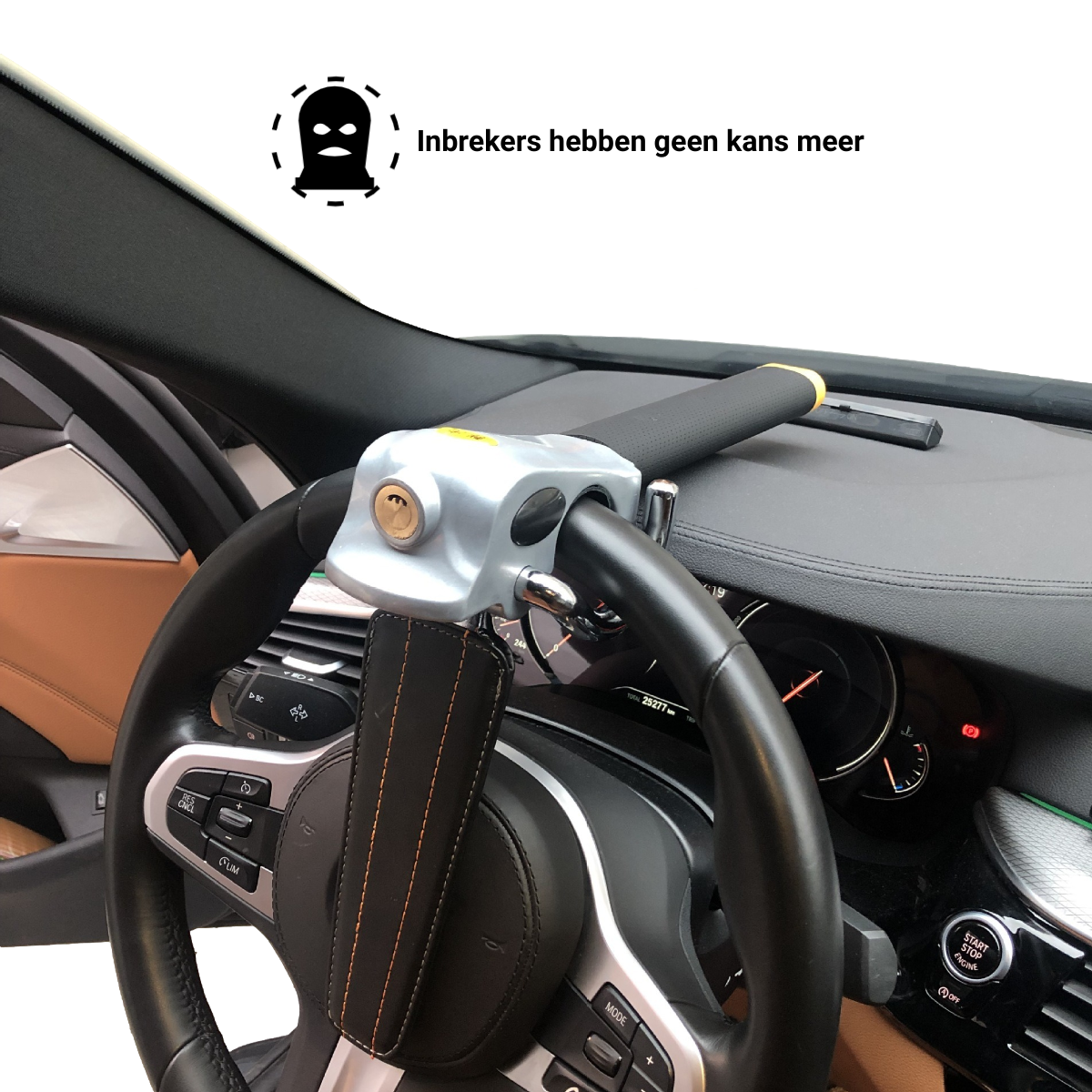 Gtrise Stuurslot Voor Auto - Stoplock - Auto - Camper - Pro - Met Ebook & Opbergtas