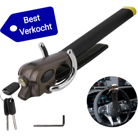 Gtrise Stuurslot Voor Auto - Stoplock - Auto - Camper - Pro - Met Ebook & Opbergtas